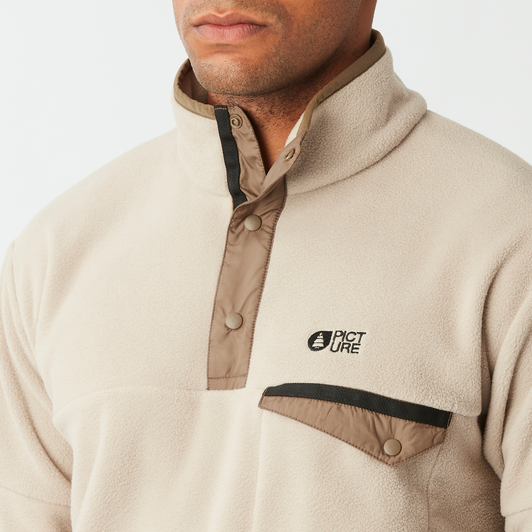 ARCCA M 1/4 FLEECE __color:Pure_Cashmere#9