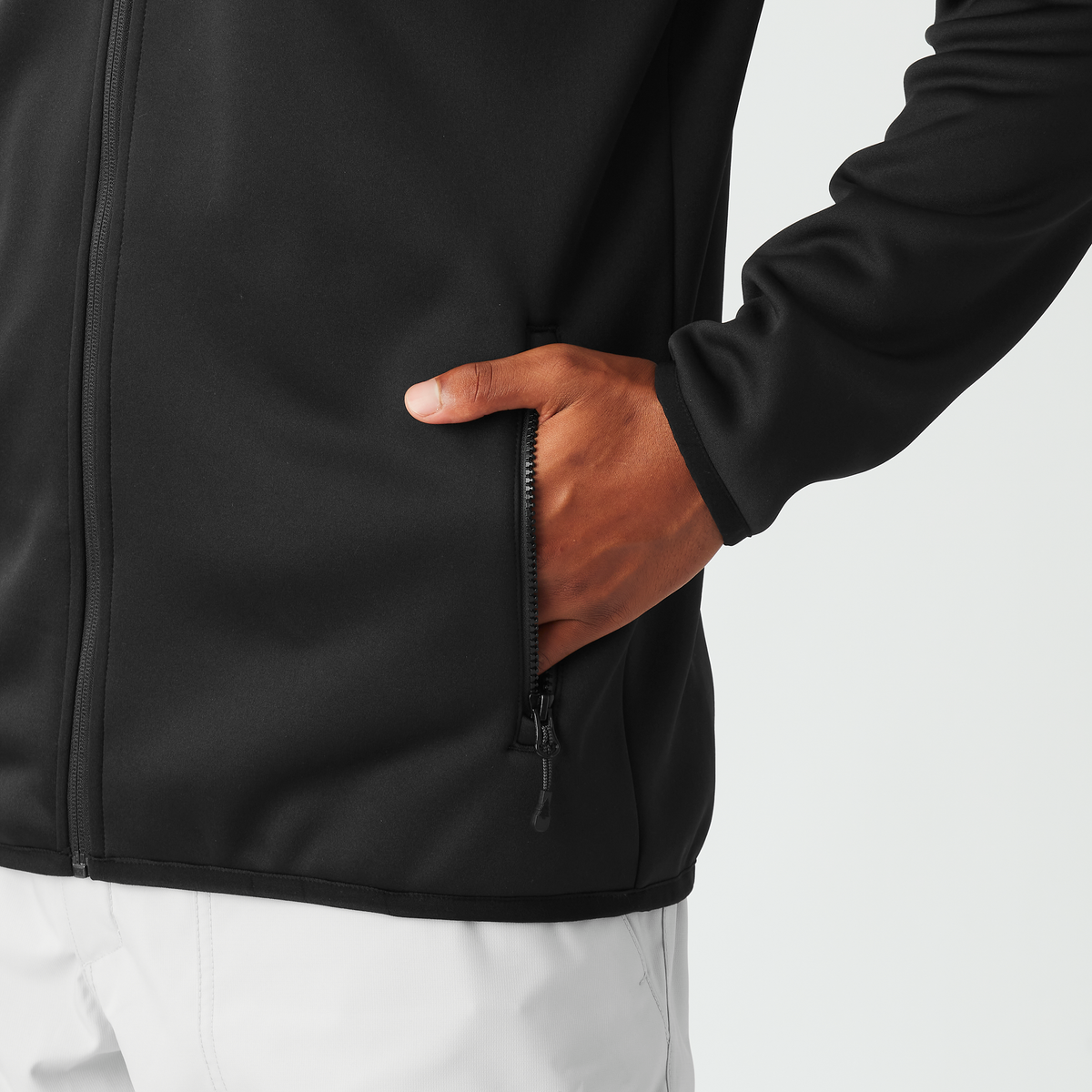 PARK ZIP TECH HOODIE __color:Black#3