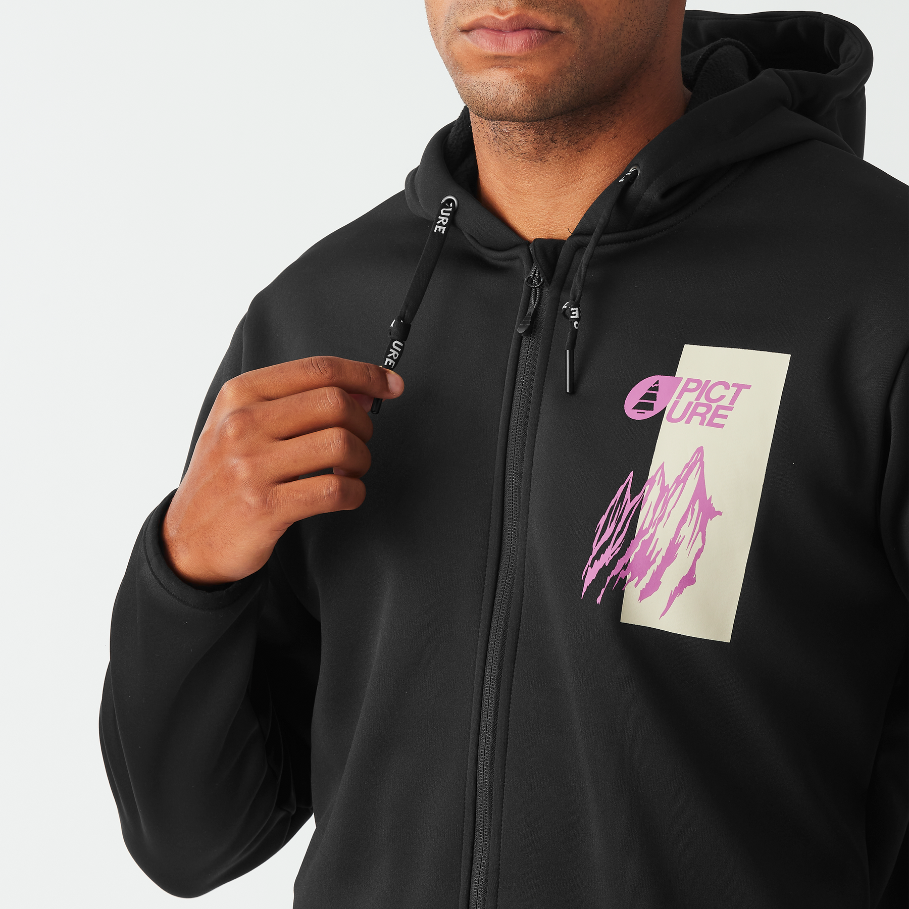 PARK ZIP TECH HOODIE __color:Black#4