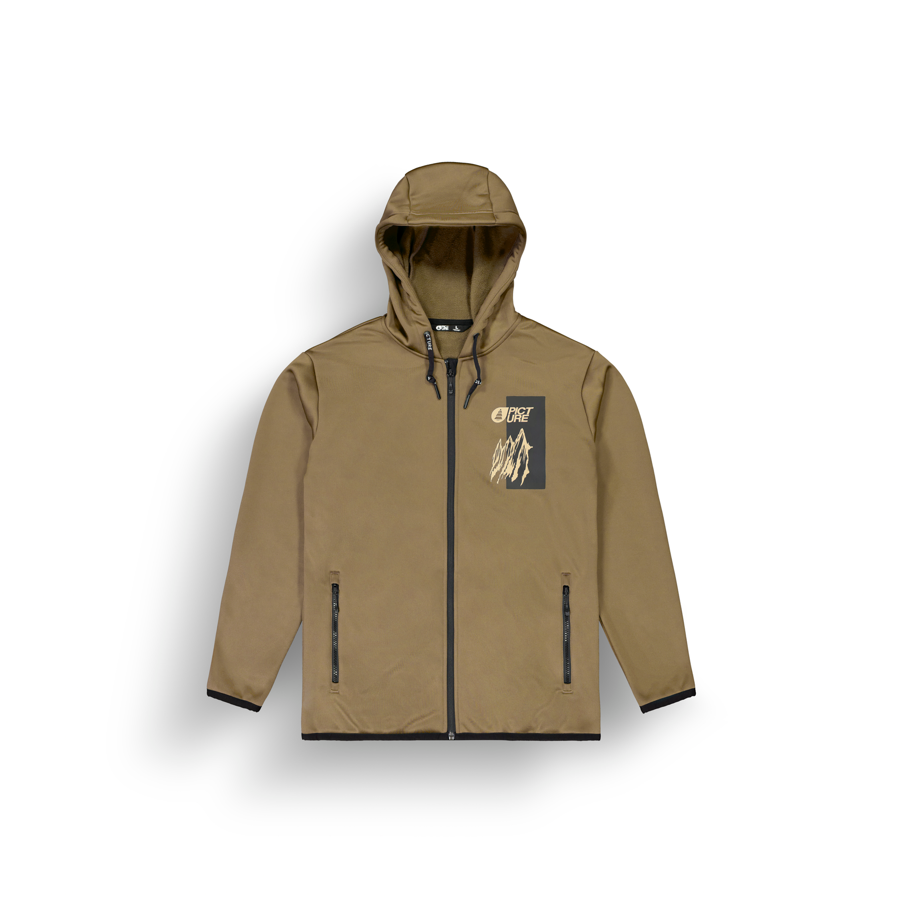 PARK ZIP TECH HOODIE __color:Shitake#19