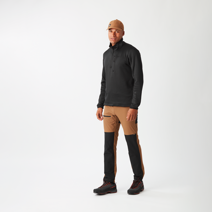 BAKE M 1/4 GRID FLEECE __color:Black#3