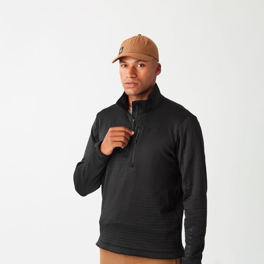 BAKE M 1/4 GRID FLEECE __color:Black#4