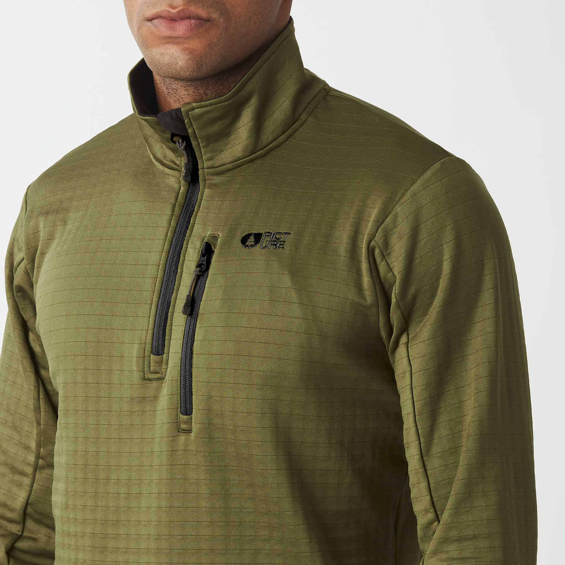 BAKE M 1/4 GRID FLEECE __color:Tobacco#19