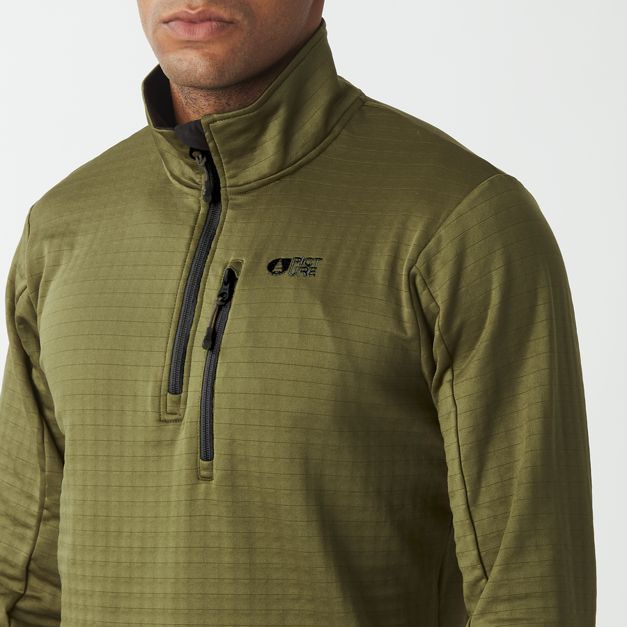 BAKE M 1/4 GRID FLEECE __color:Tobacco#19