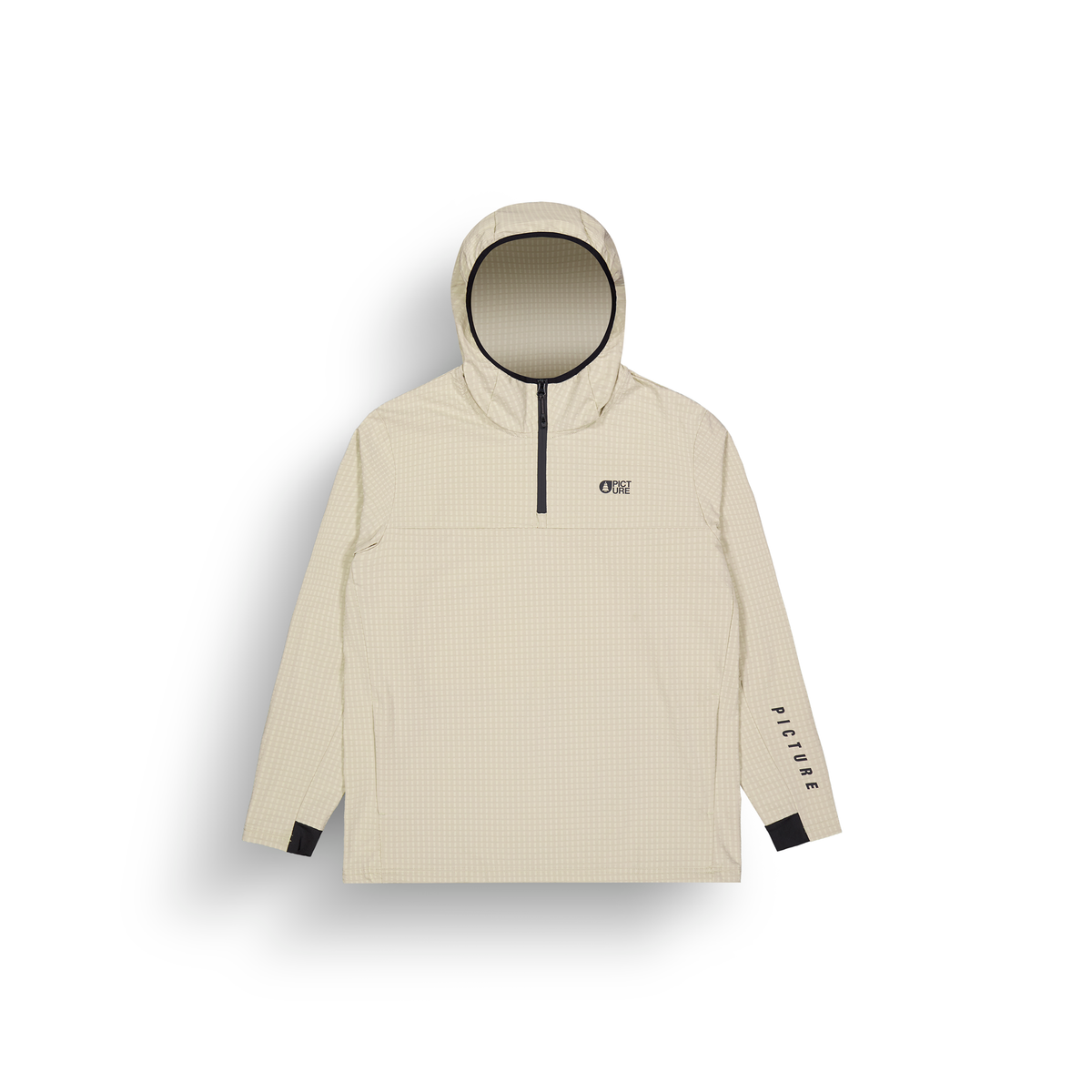 PARAGA 1/4 ZIP HOODIE __color:Pure_Cashmere#18