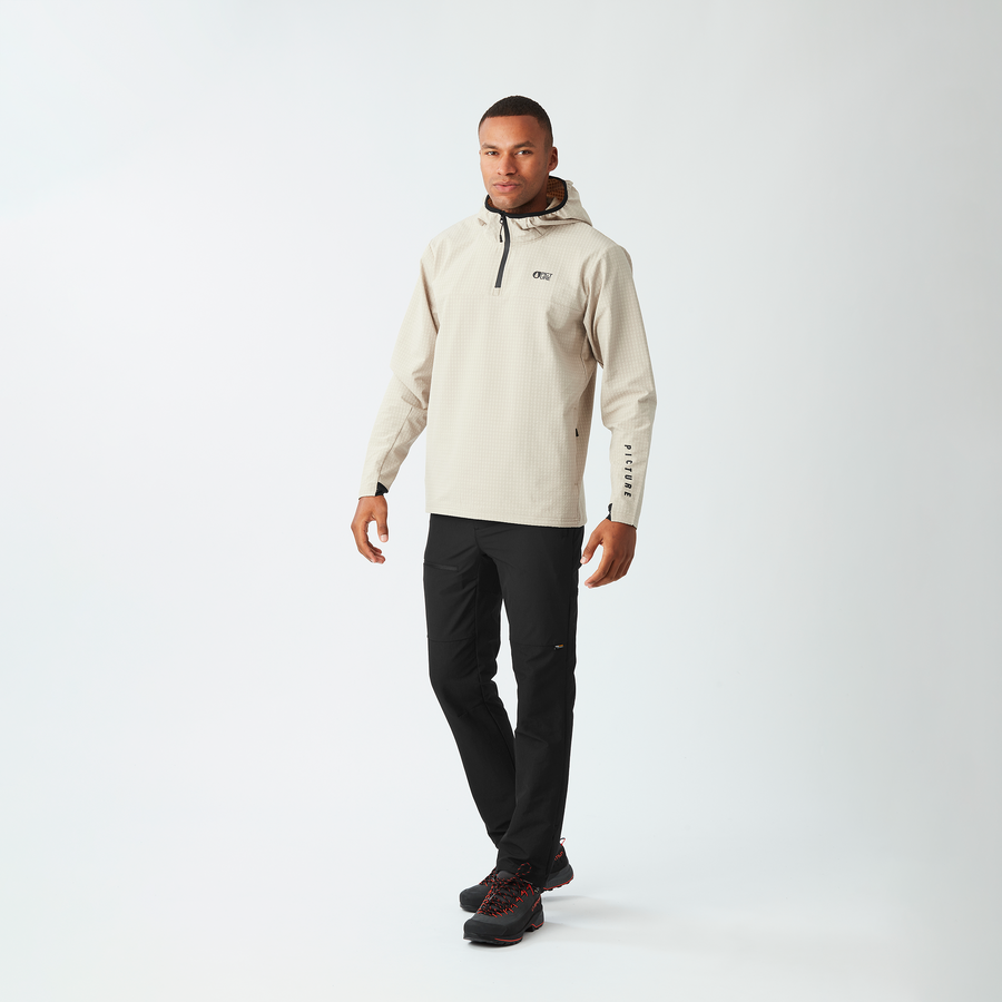 PARAGA 1/4 ZIP HOODIE __color:Pure_Cashmere#12