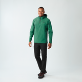 PARAGA 1/4 ZIP HOODIE __color:Smoke_Pine#21