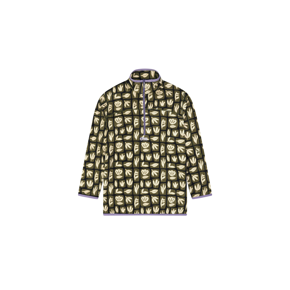 INARIA M 1/4 PRINTED FLEE __color:Cedar_Leaf_Print#5