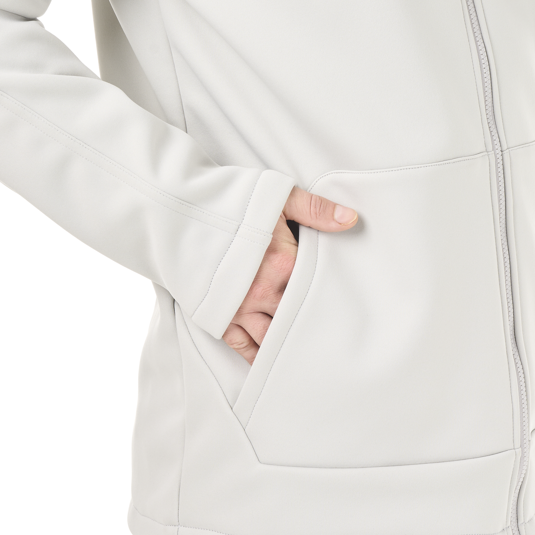 PARK ZIP TECH HOODIE __color:Vapor_Grey#15