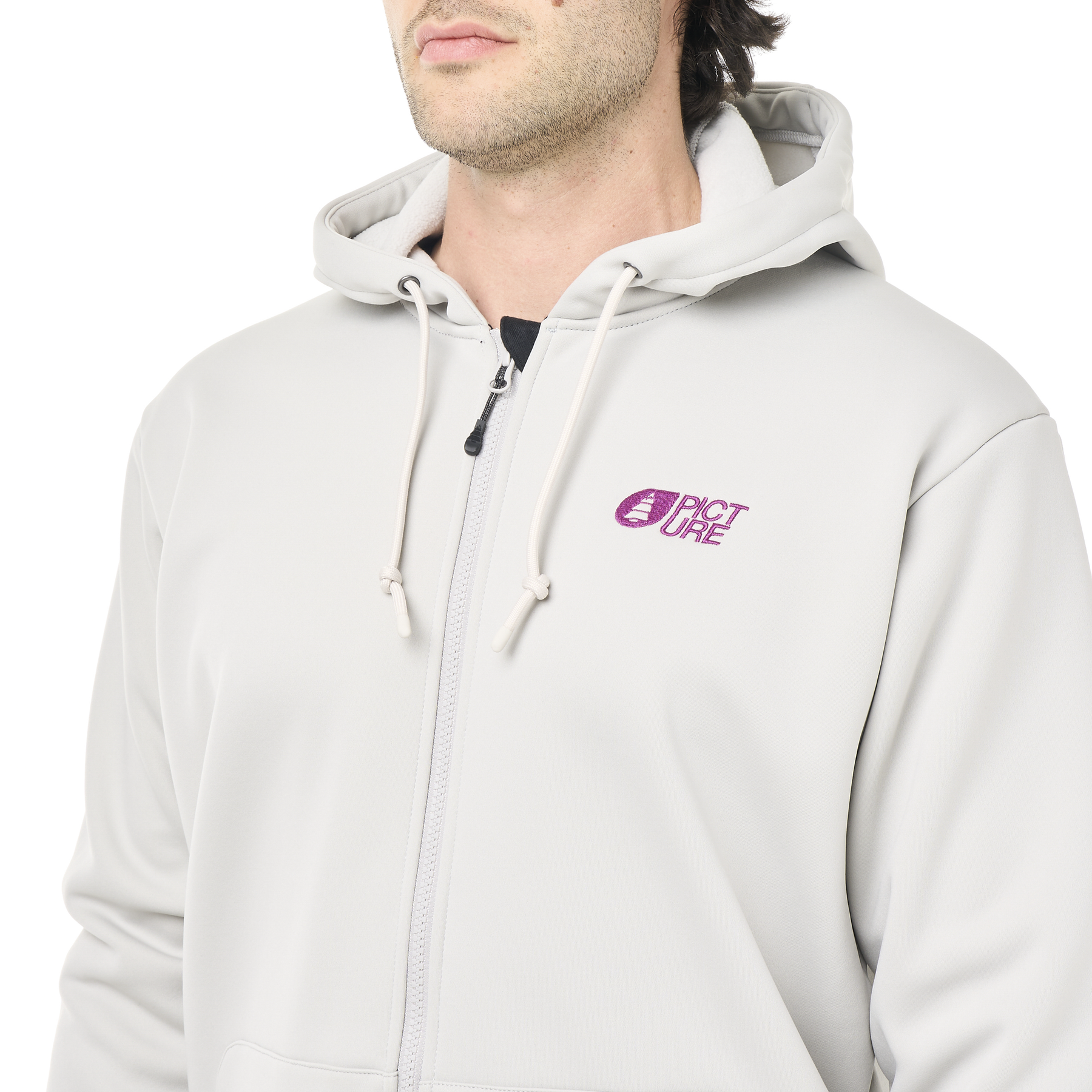 PARK ZIP TECH HOODIE __color:Vapor_Grey#16