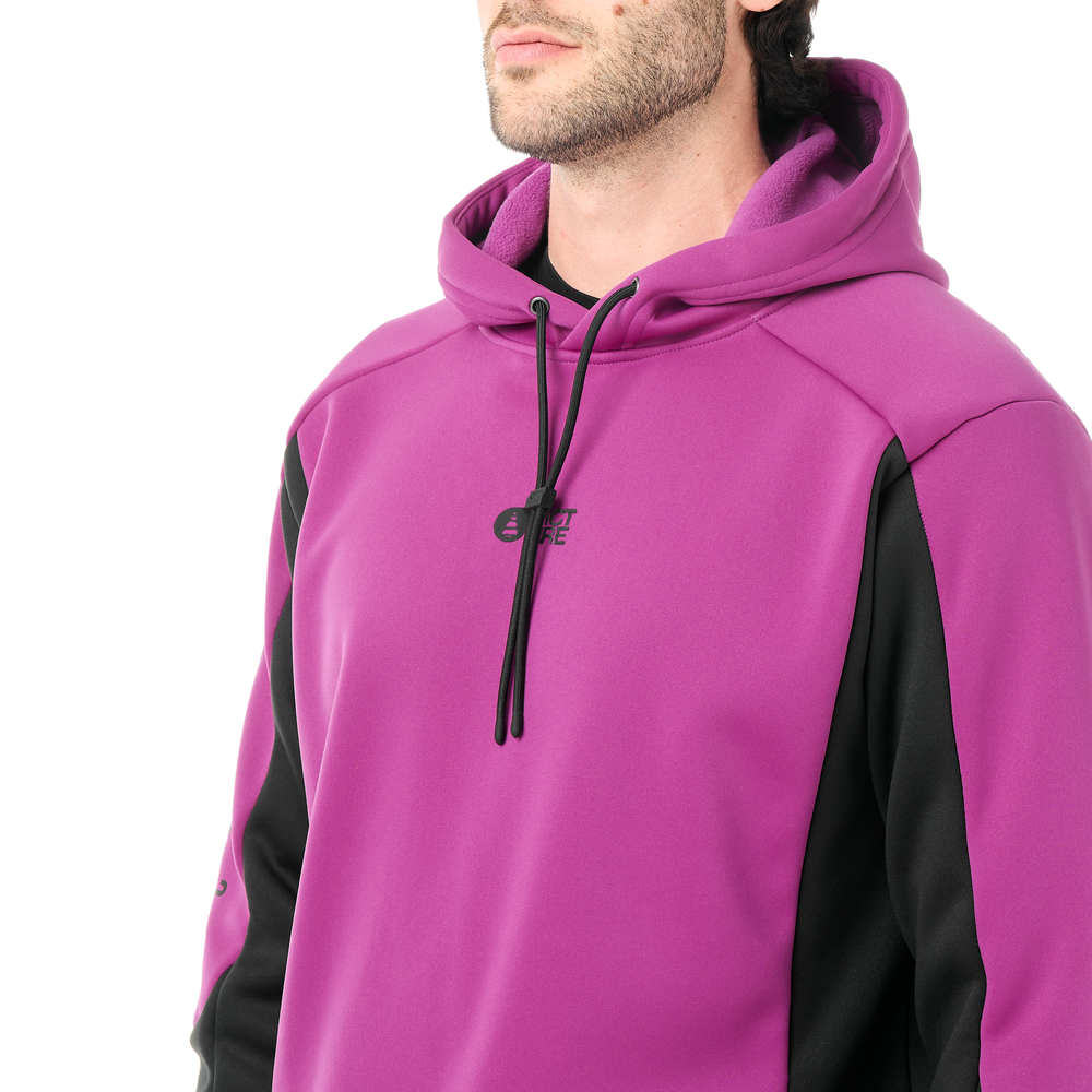 Hood with drawcord