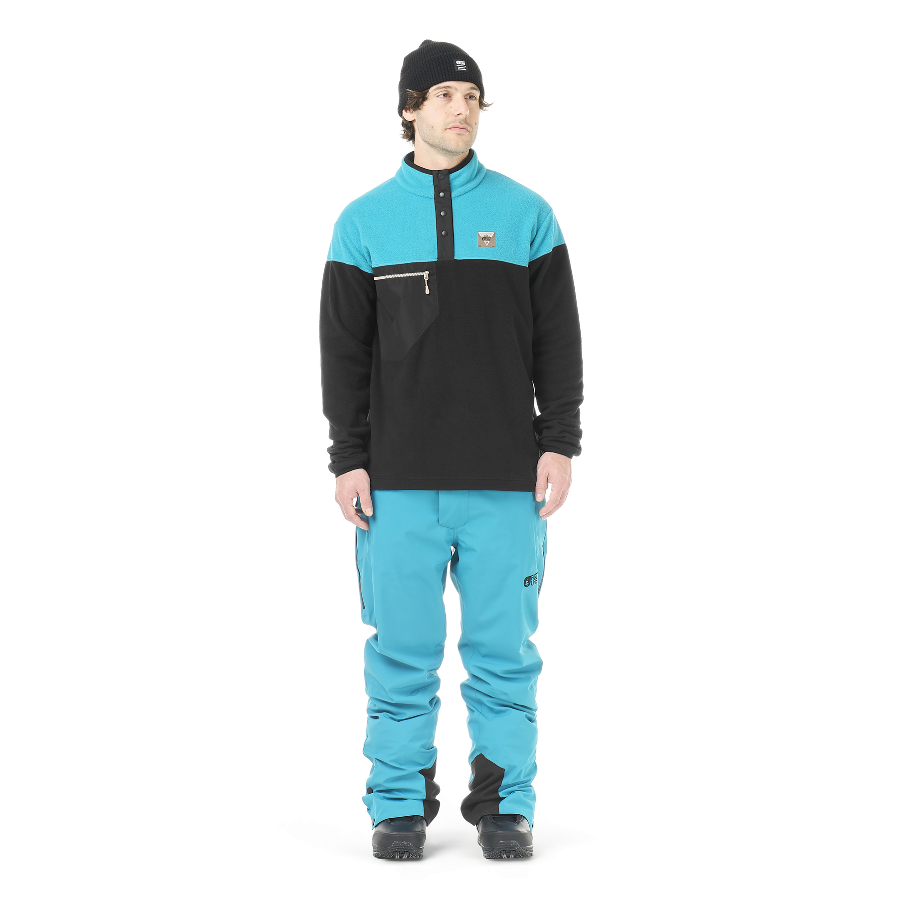 ARCCA M 1/4 FLEECE __color:Capri_Breeze#7