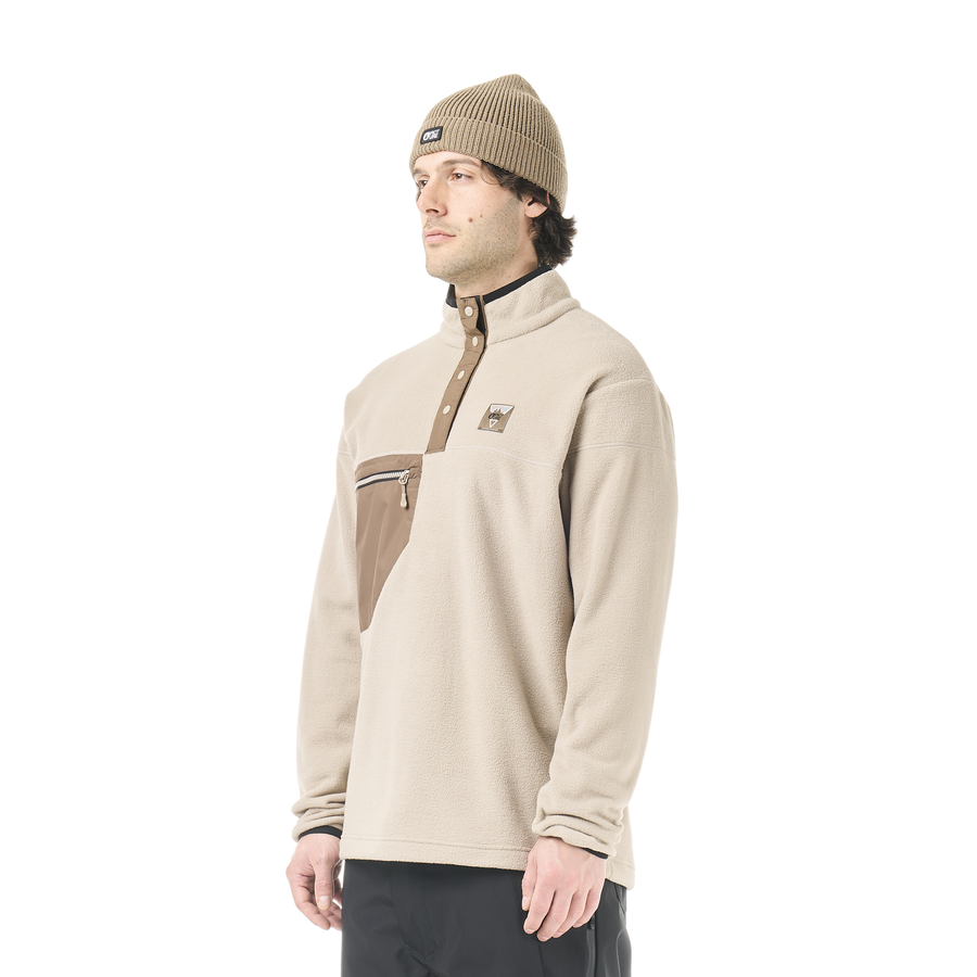 ARCCA M 1/4 FLEECE __color:Pure_Cashmere#20