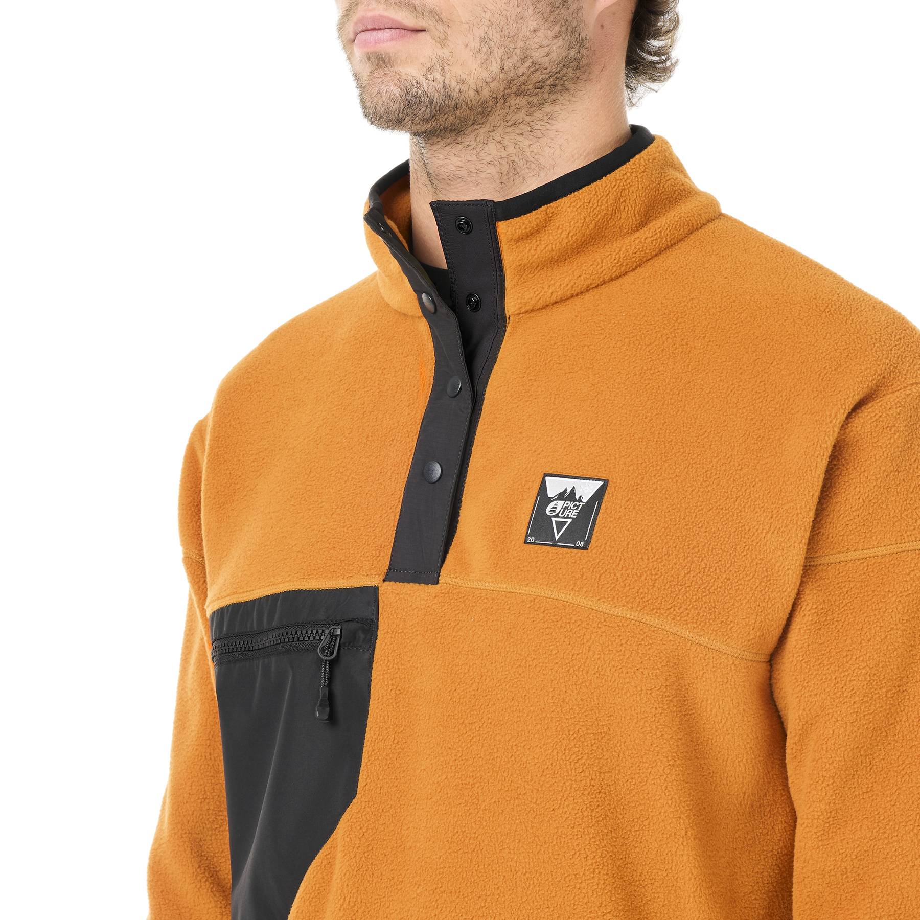 ARCCA M 1/4 FLEECE __color:Camel_Coffee#3