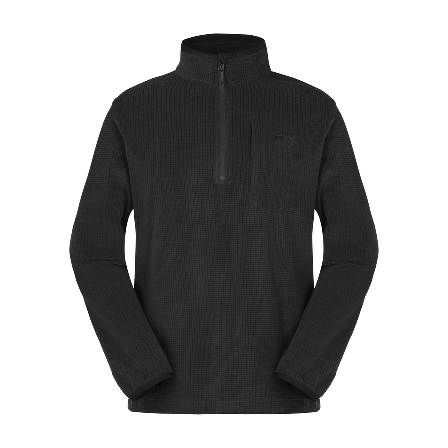 WEAVY 1/4 GRID FLEECE __color:Black#4