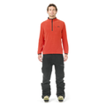 WEAVY 1/4 GRID FLEECE __color:Fiery_Red#14