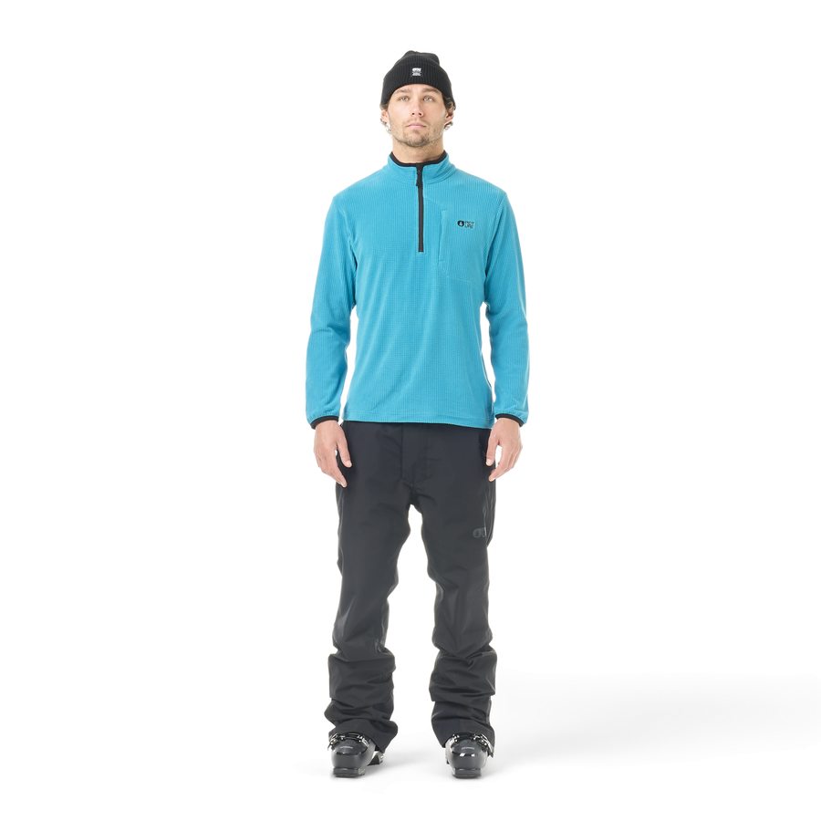 WEAVY 1/4 GRID FLEECE __color:Capri_Breeze#7