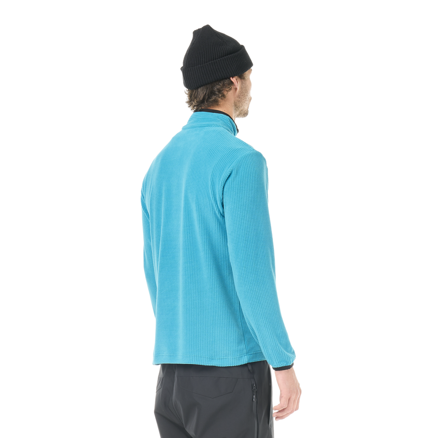 WEAVY 1/4 GRID FLEECE __color:Capri_Breeze#8