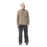 WEAVY 1/4 GRID FLEECE __color:Shitake#22