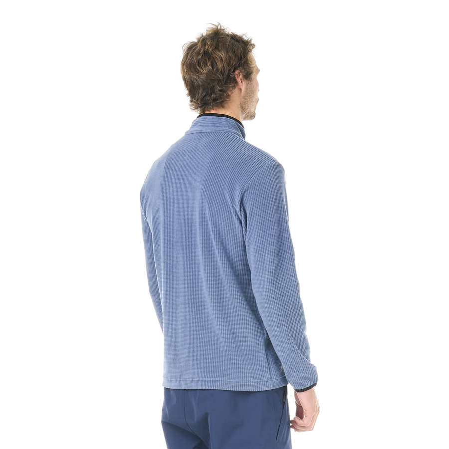 WEAVY 1/4 GRID FLEECE __color:Vintage_Indigo#30