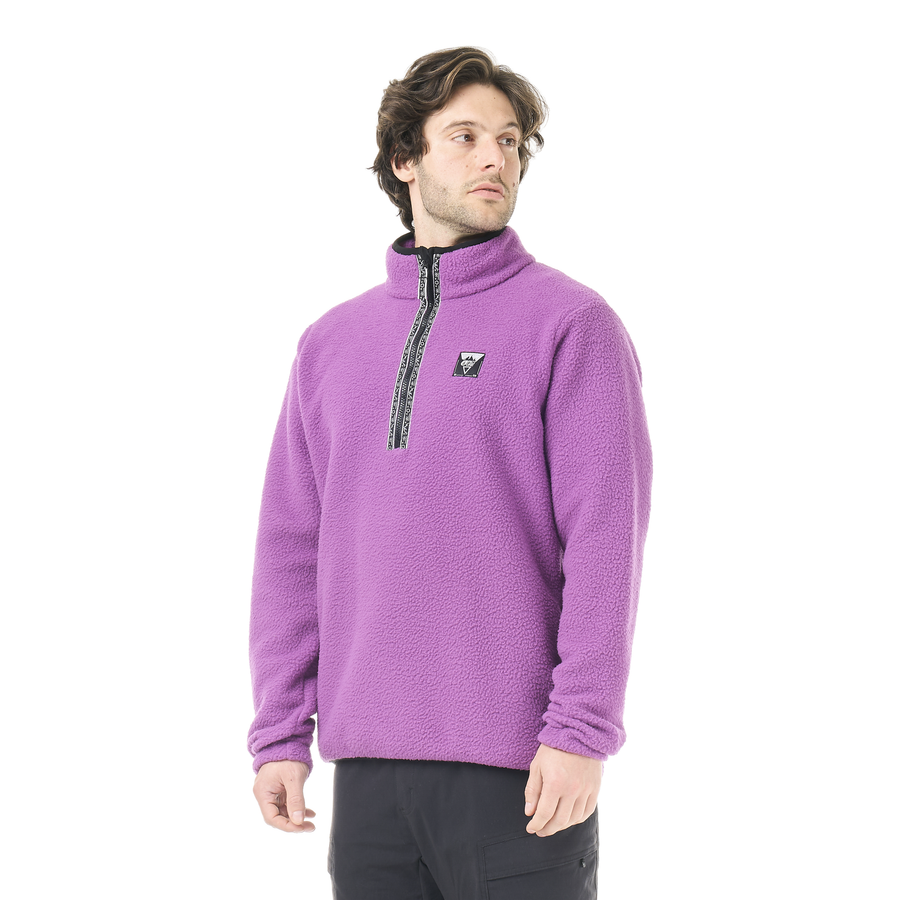 KIMAG 1/4 ZIP FLEECE __color:Bright_Magenta#7
