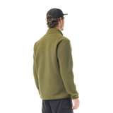 KIMAG 1/4 ZIP FLEECE __color:Tobacco#24