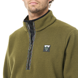 KIMAG 1/4 ZIP FLEECE __color:Tobacco#25