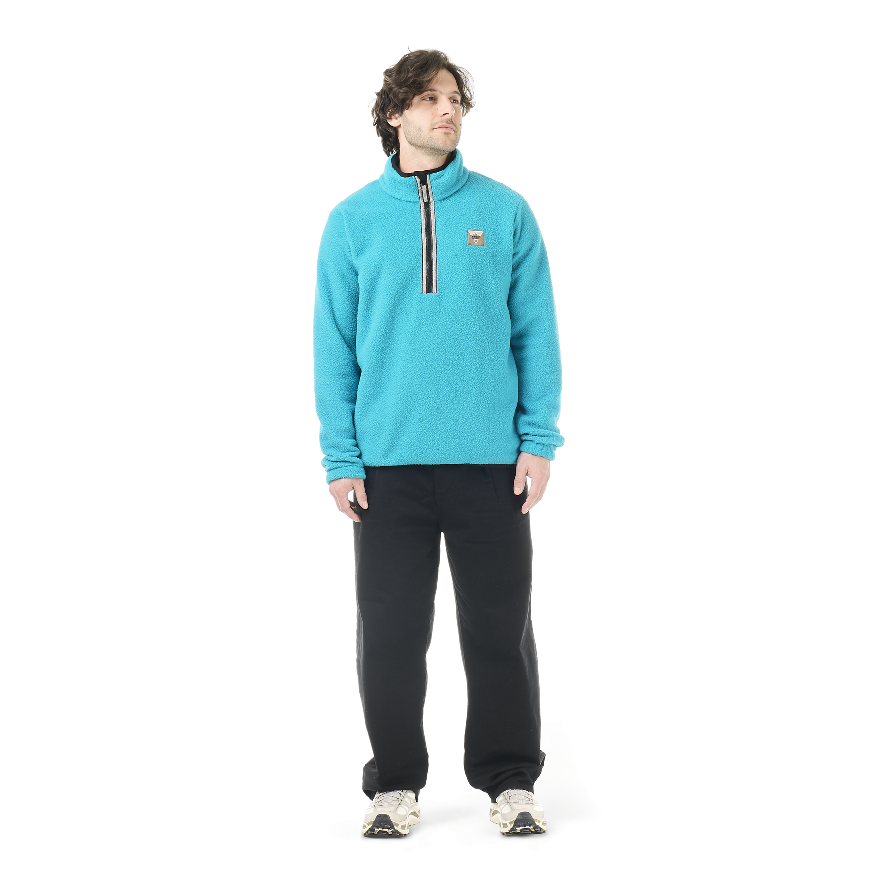 KIMAG 1/4 ZIP FLEECE __color:Capri_Breeze#15