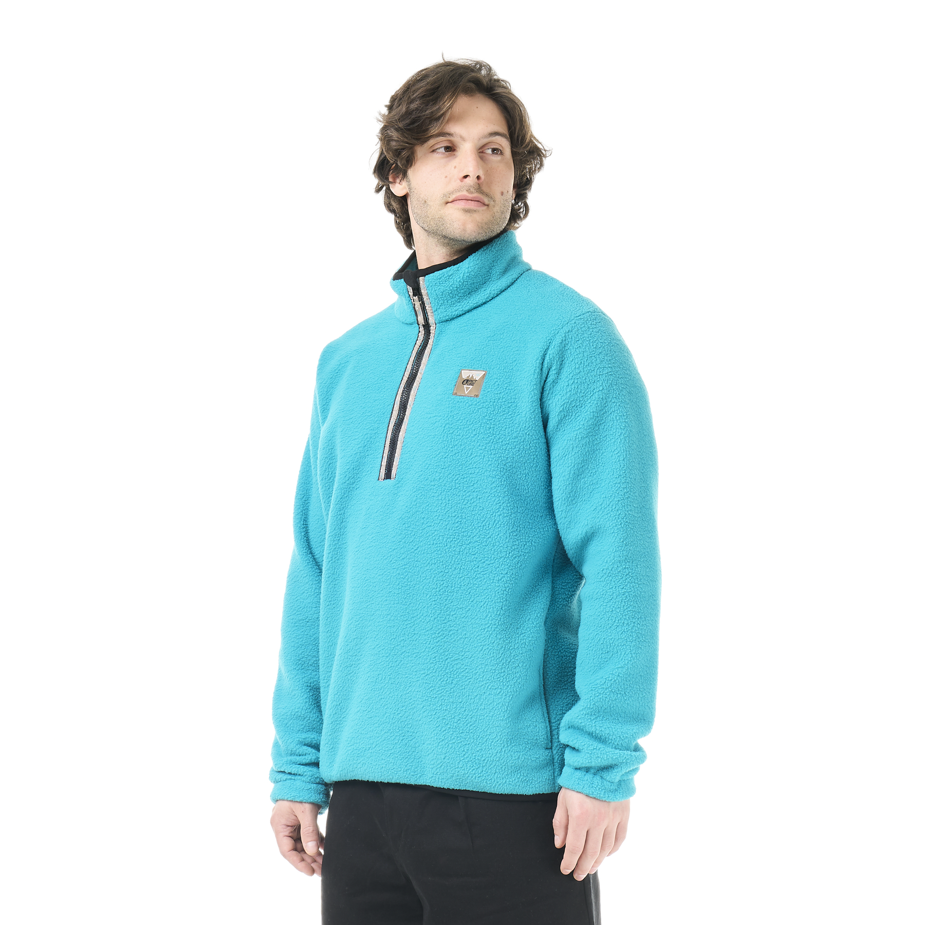 KIMAG 1/4 ZIP FLEECE __color:Capri_Breeze#14