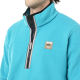 KIMAG 1/4 ZIP FLEECE __color:Capri_Breeze#18