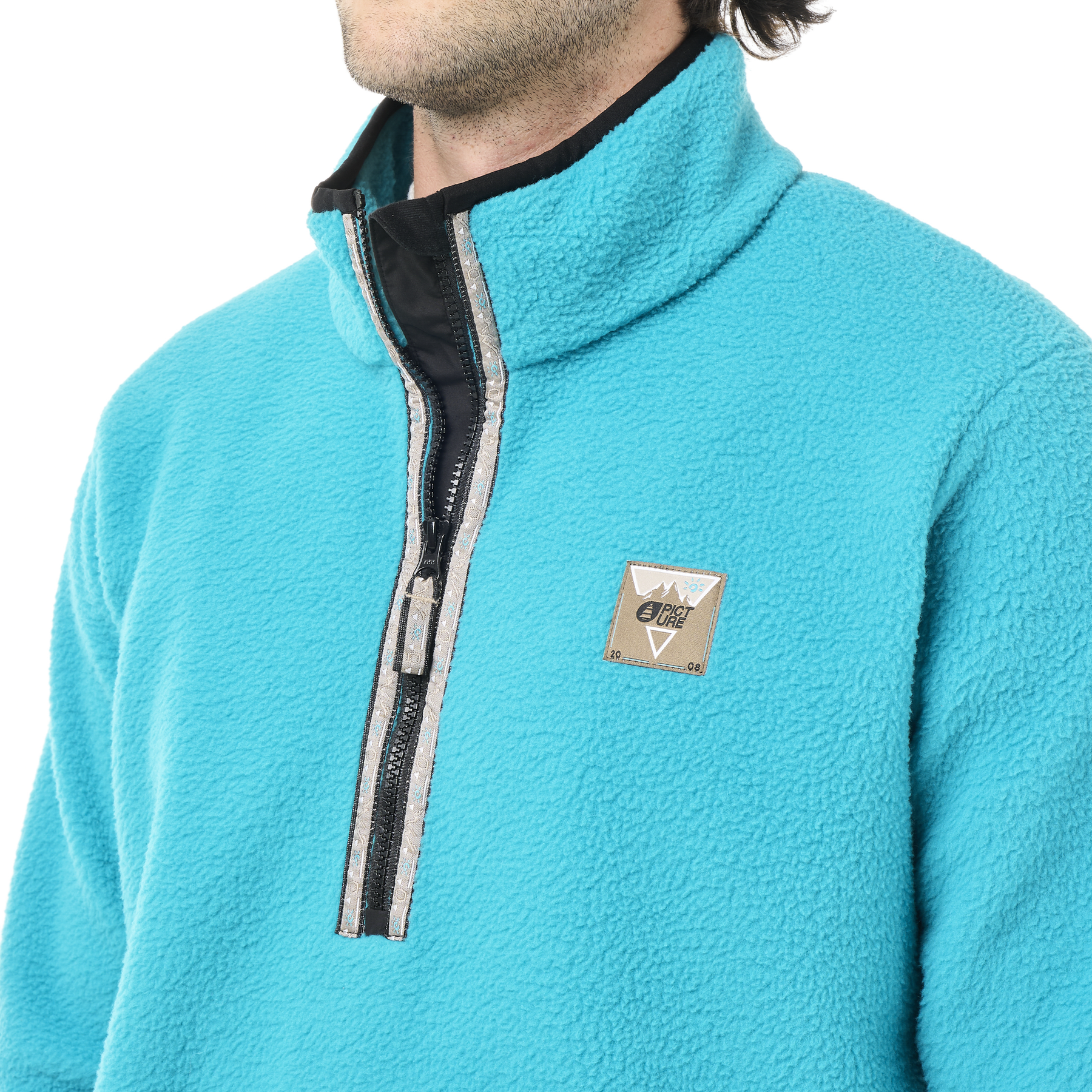 KIMAG 1/4 ZIP FLEECE __color:Capri_Breeze#18