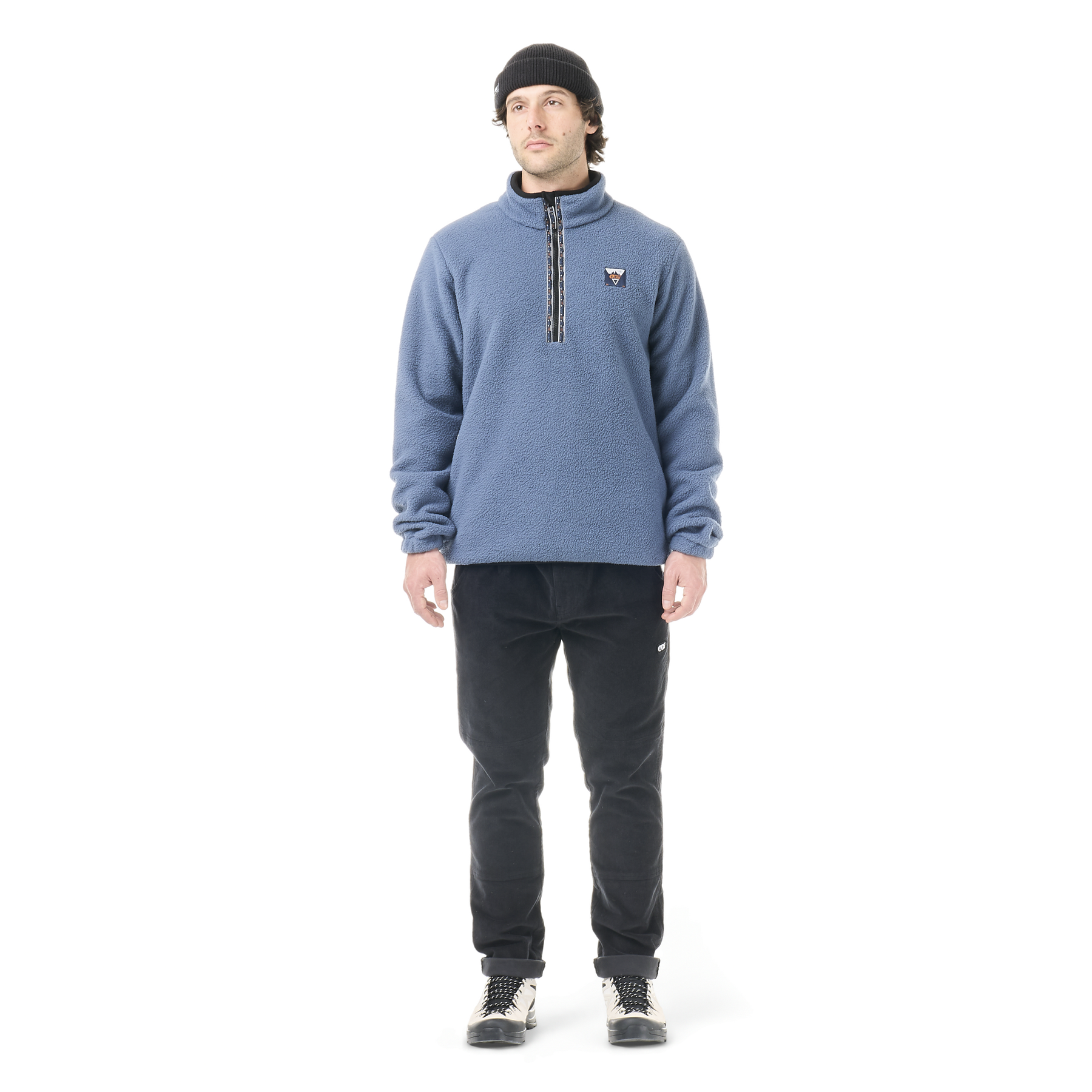 KIMAG 1/4 ZIP FLEECE __color:Vintage_Indigo#31