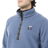 KIMAG 1/4 ZIP FLEECE __color:Vintage_Indigo#35