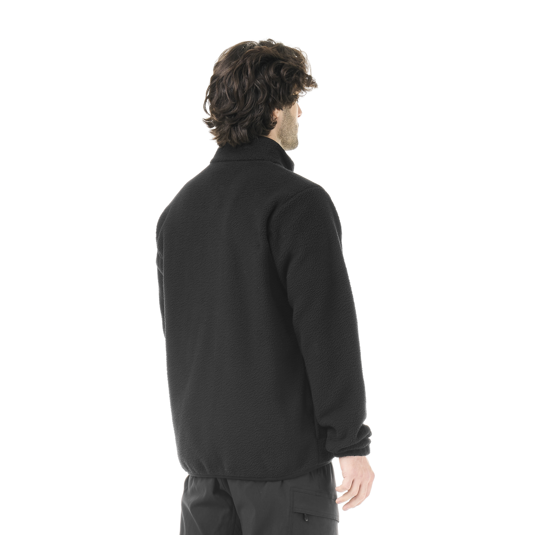 KIMAG 1/4 ZIP FLEECE __color:Black#2