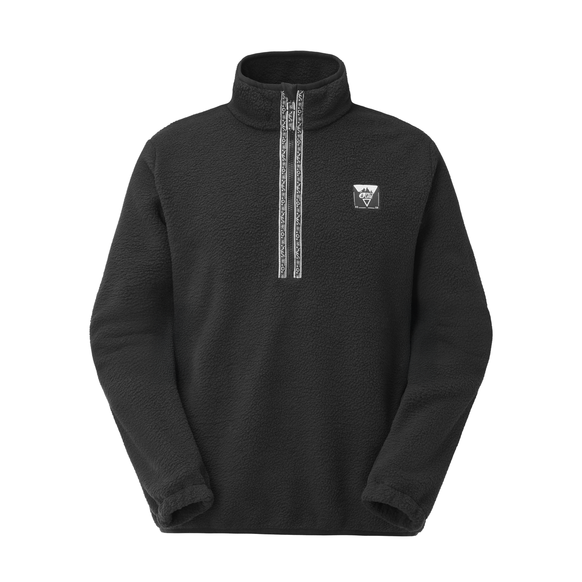 KIMAG 1/4 ZIP FLEECE __color:Black#5