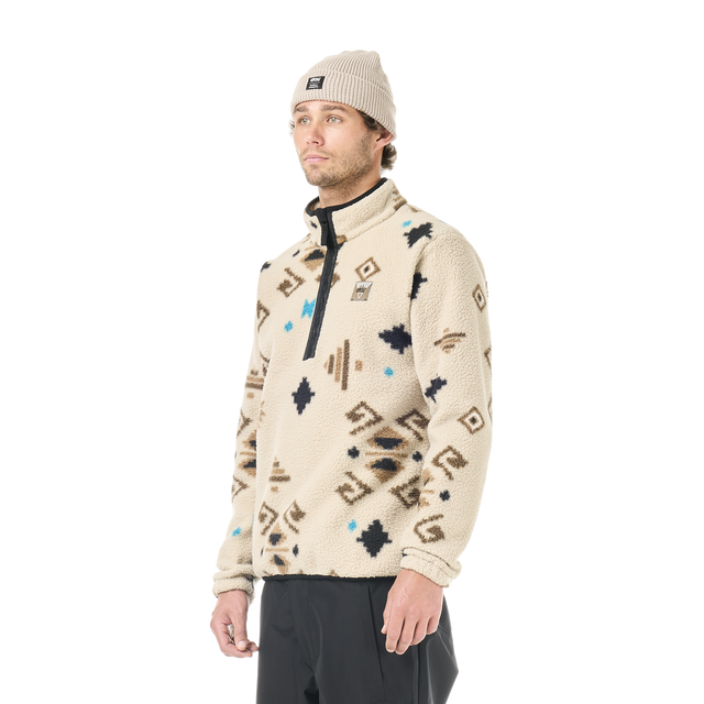KIMAG PRINTED 1/4 FLEECE __color:Emeral_Print#1