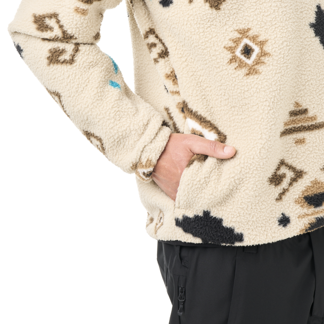 KIMAG PRINTED 1/4 FLEECE __color:Emeral_Print#5