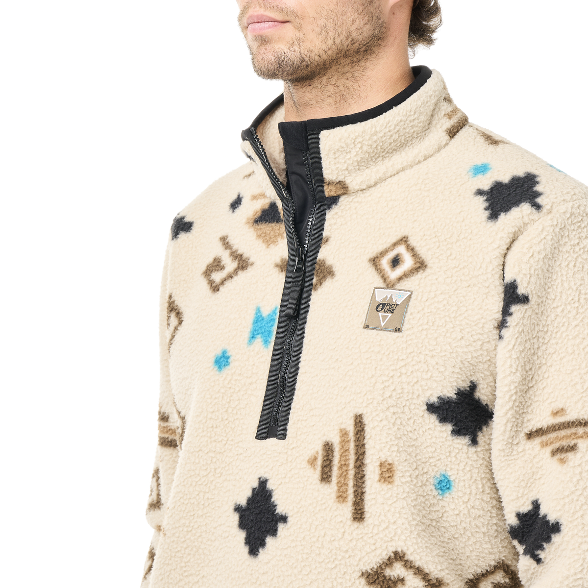 KIMAG PRINTED 1/4 FLEECE __color:Emeral_Print#6