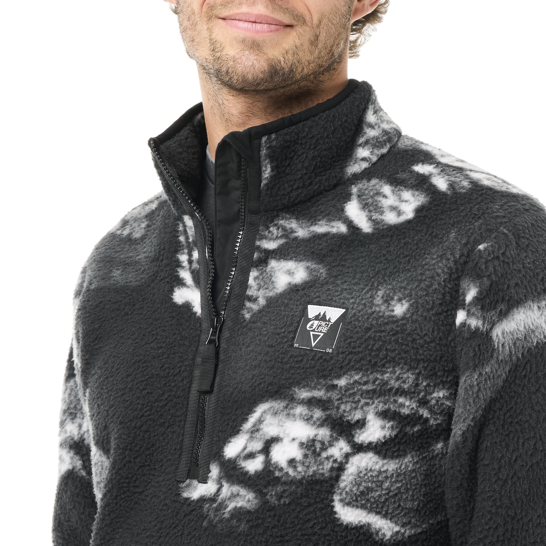 KIMAG PRINTED 1/4 FLEECE __color:Ridding_Spot_Print#20