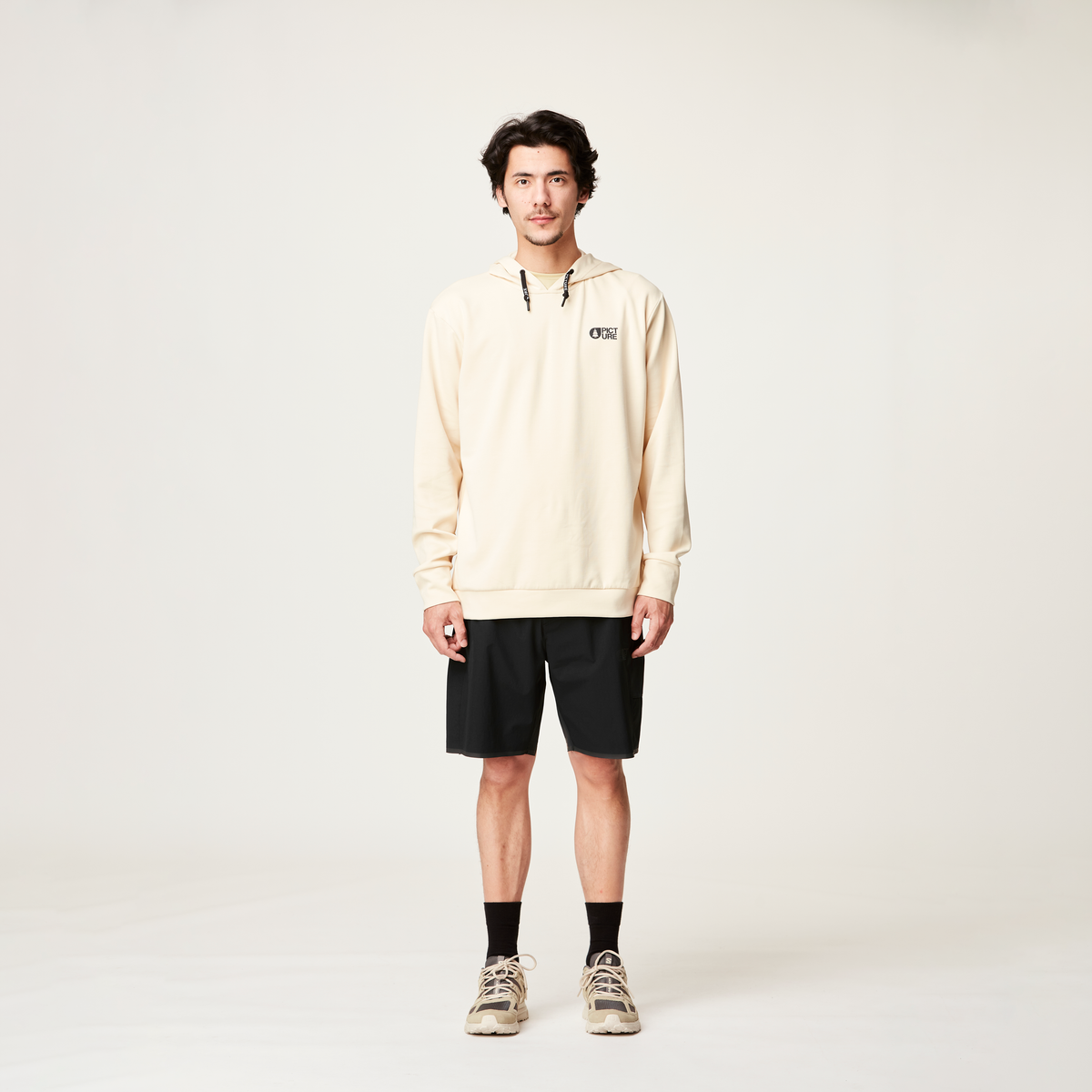 FLACK TECH HOODIE __color:Wood_Ash#8