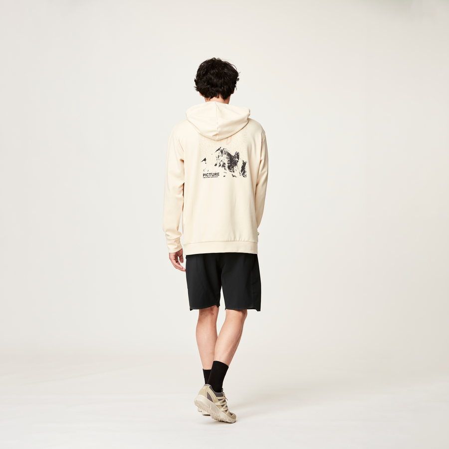 FLACK TECH HOODIE __color:Wood_Ash#9