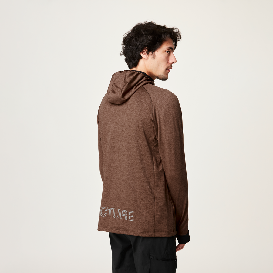 SHARI FZ TECH HOODIE __color:Potting_soil#12