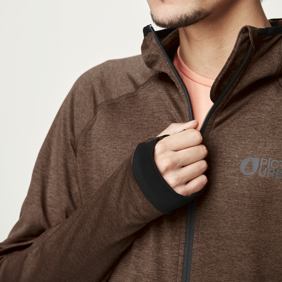 SHARI FZ TECH HOODIE __color:Potting_soil#13