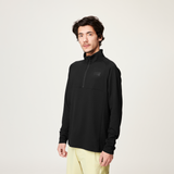 HAUPREK 1/4 TECH FLEECE __color:Black#11