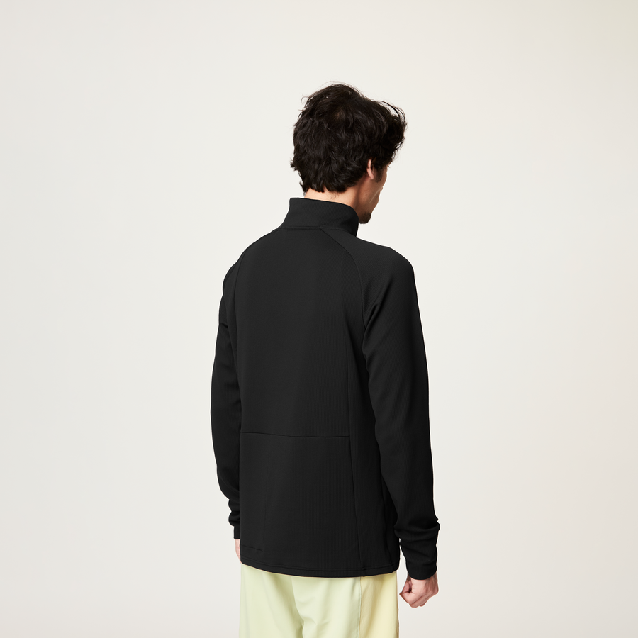 HAUPREK 1/4 TECH FLEECE __color:Black#12