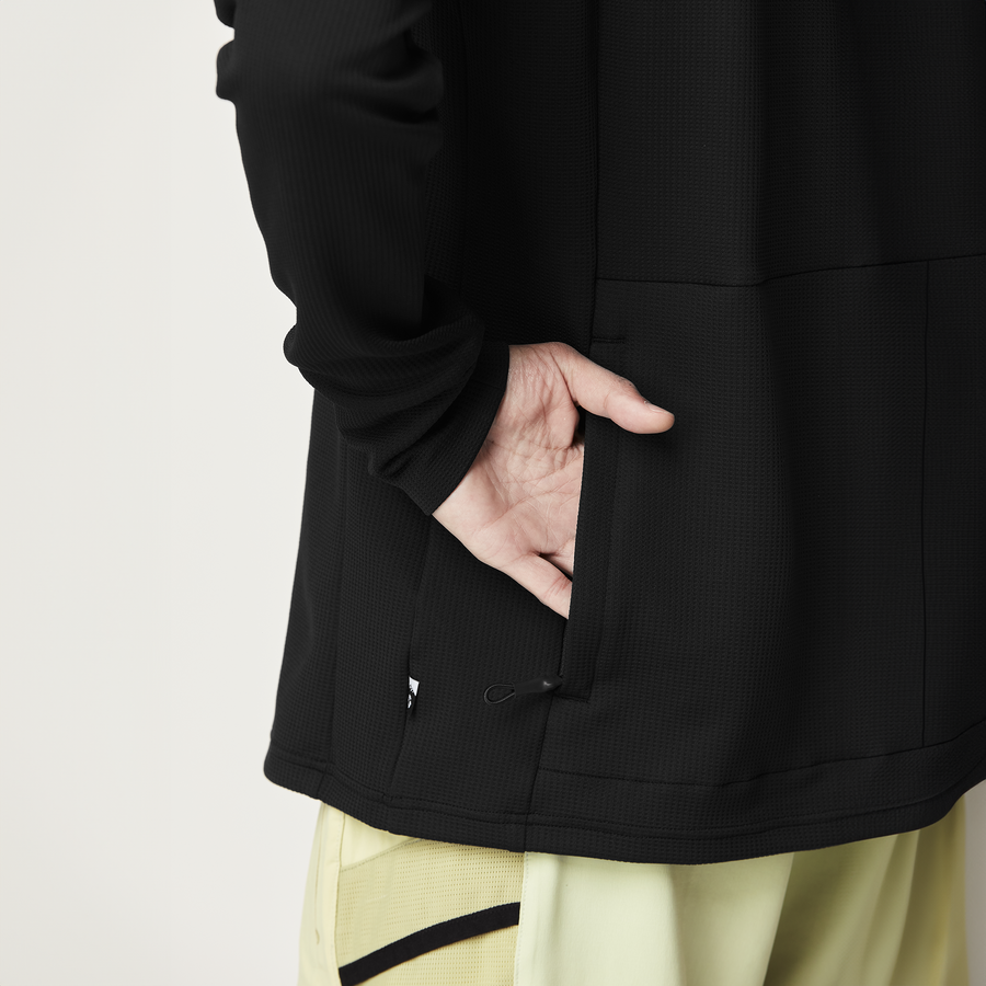 HAUPREK 1/4 TECH FLEECE __color:Black#13