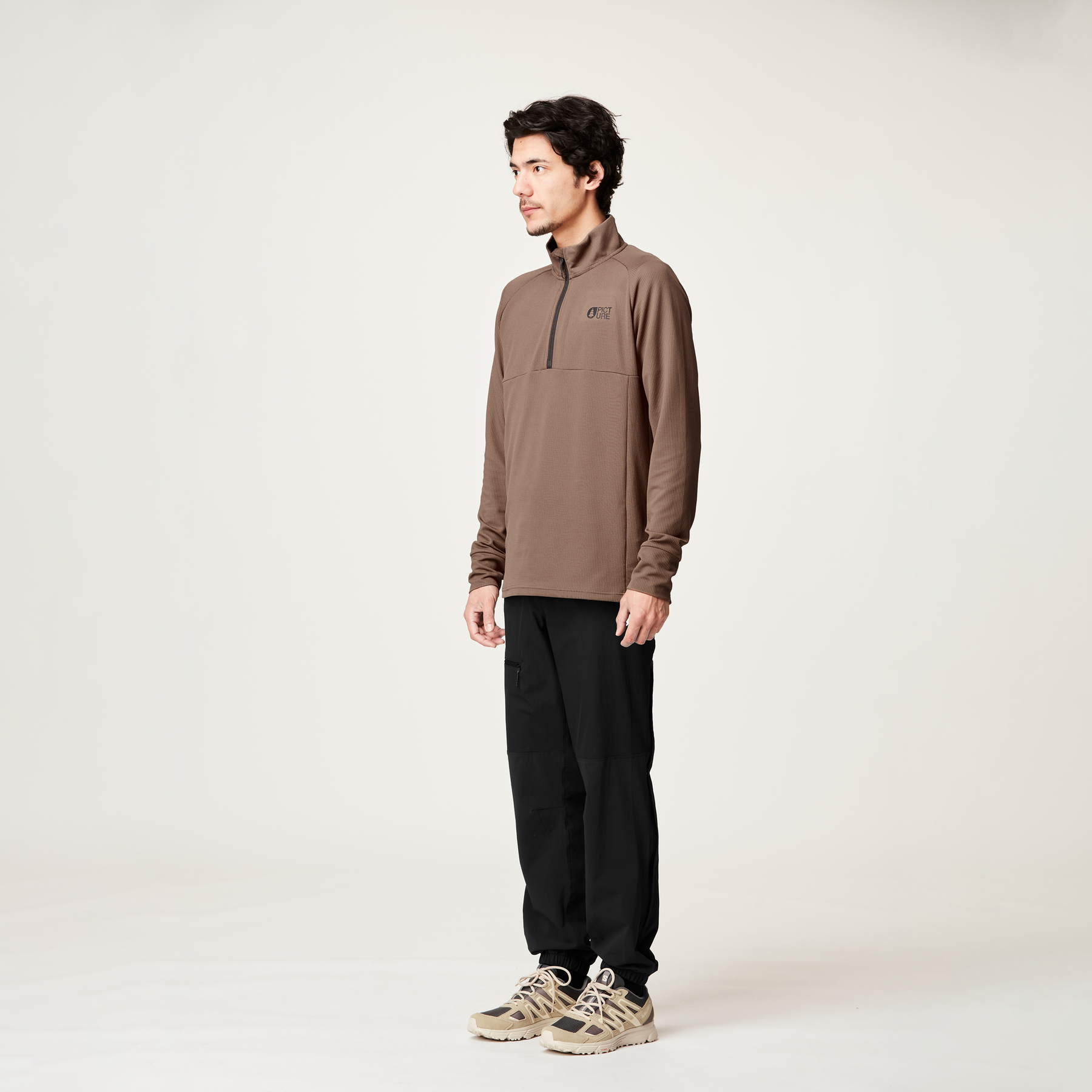 HAUPREK 1/4 TECH FLEECE __color:Acorn#2