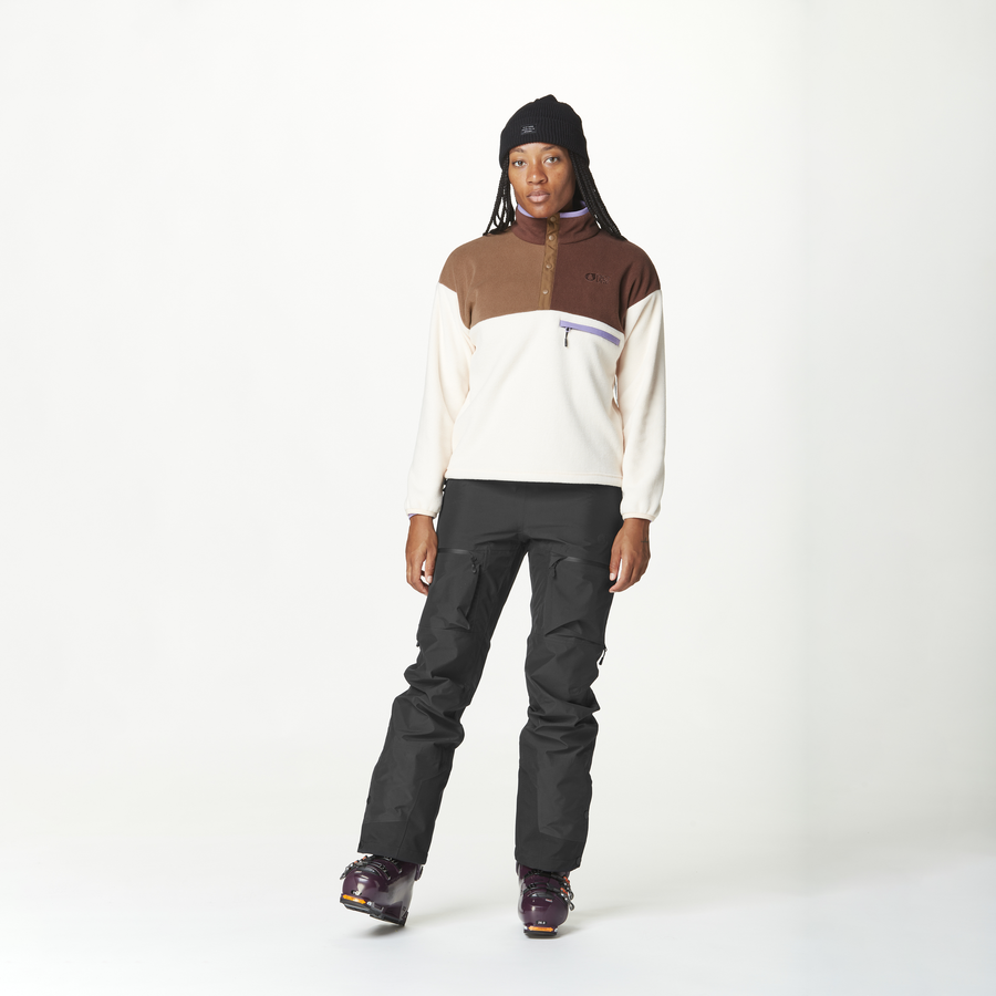 ARCCA W 1/4 FLEECE __color:Vanilla_Cocoa_Chicory#22
