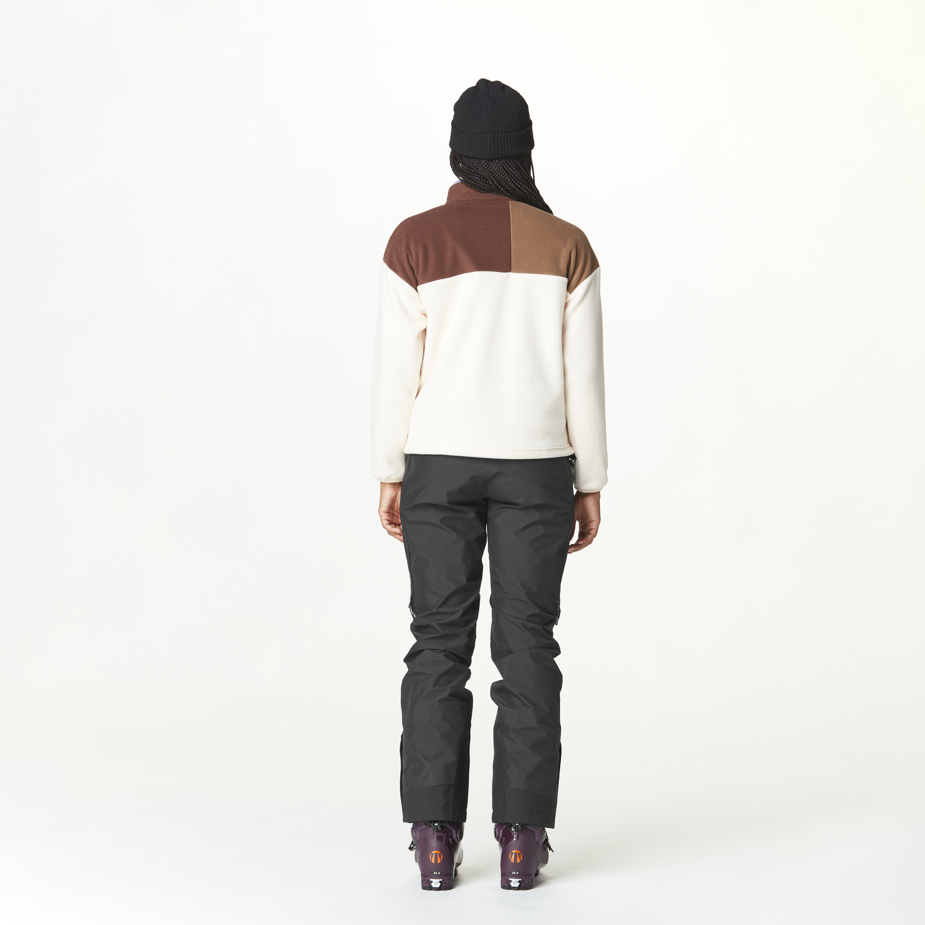ARCCA W 1/4 FLEECE __color:Vanilla_Cocoa_Chicory#25