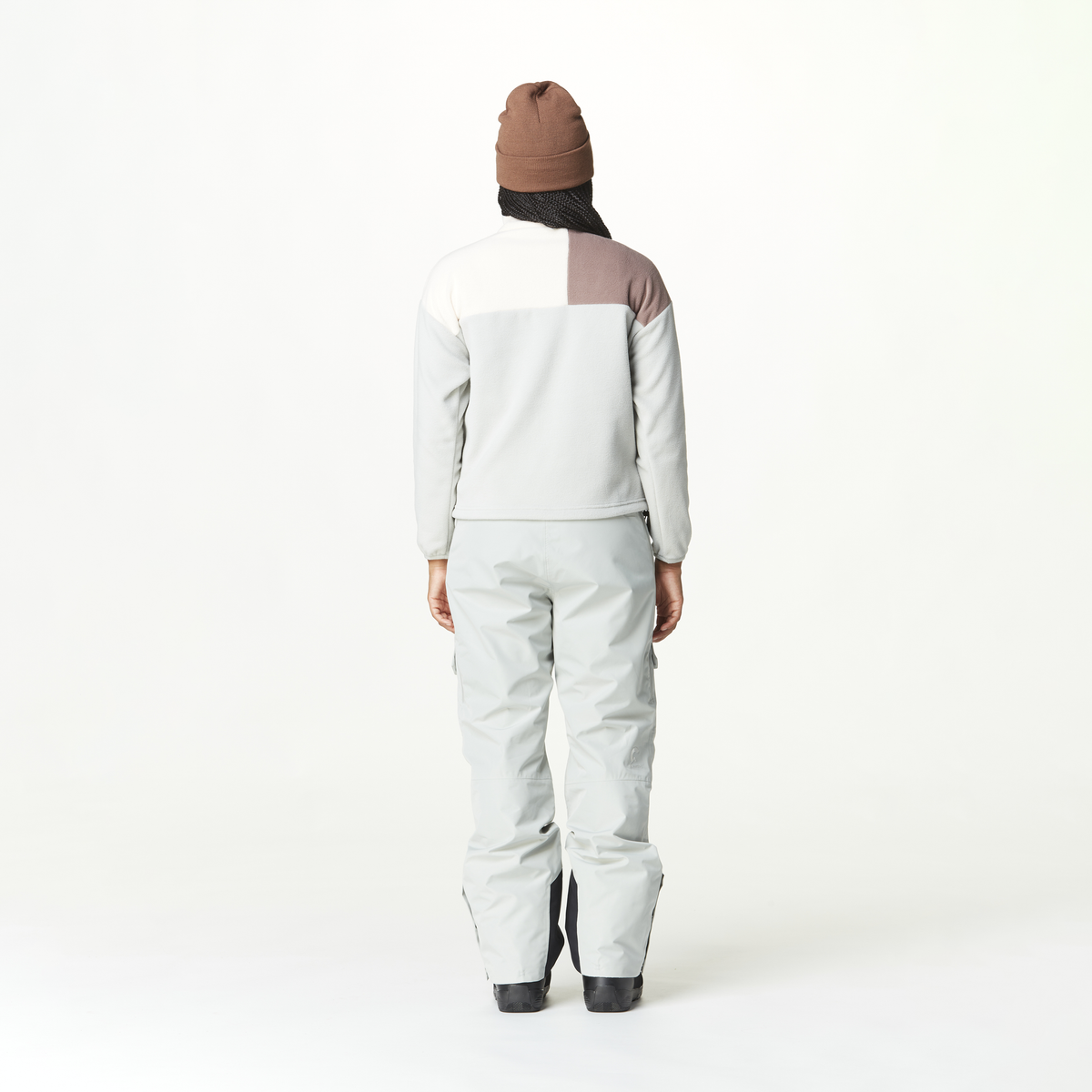 ARCCA W 1/4 FLEECE __color:Pigeon_Deep_Taupe_Vanil#11